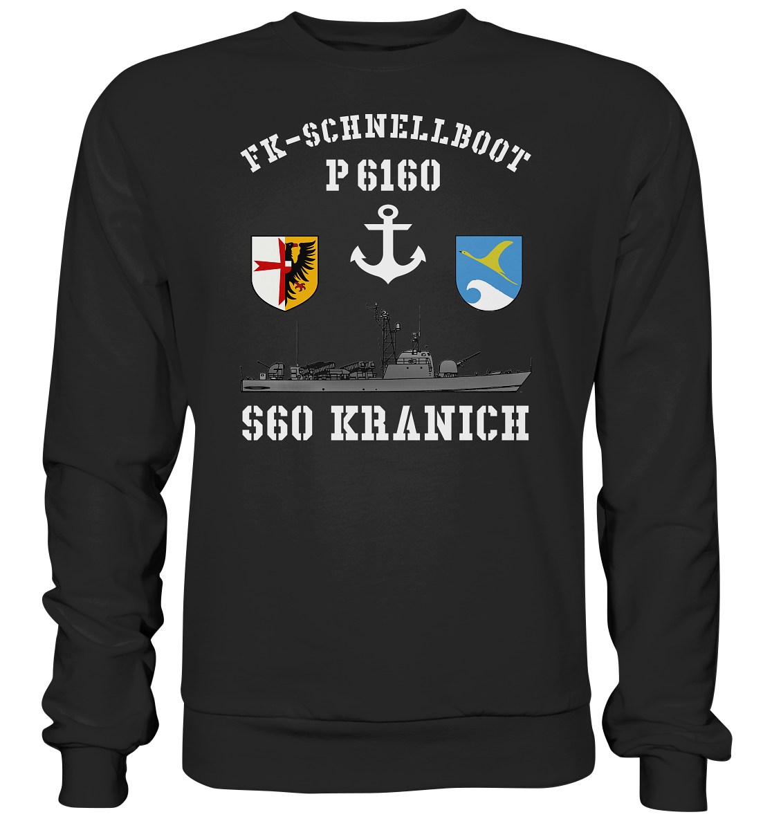 FK-Schnellboot P6160 KRANICH Anker - Premium Sweatshirt