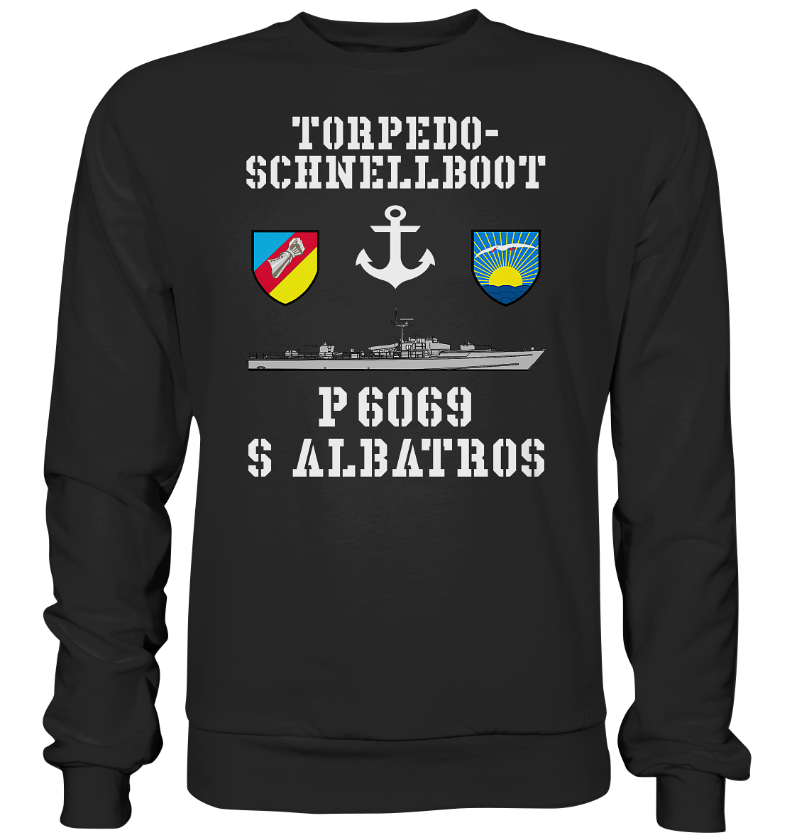 Torpedo-Schnellboot P6069 ALBATROS Anker - Premium Sweatshirt