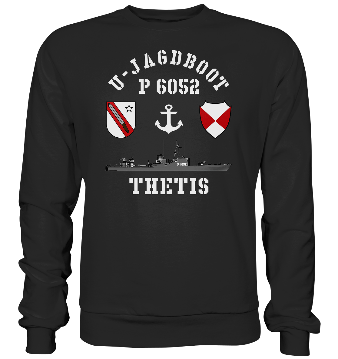 U-Jagdboot P6052 THETIS Anker - Premium Sweatshirt