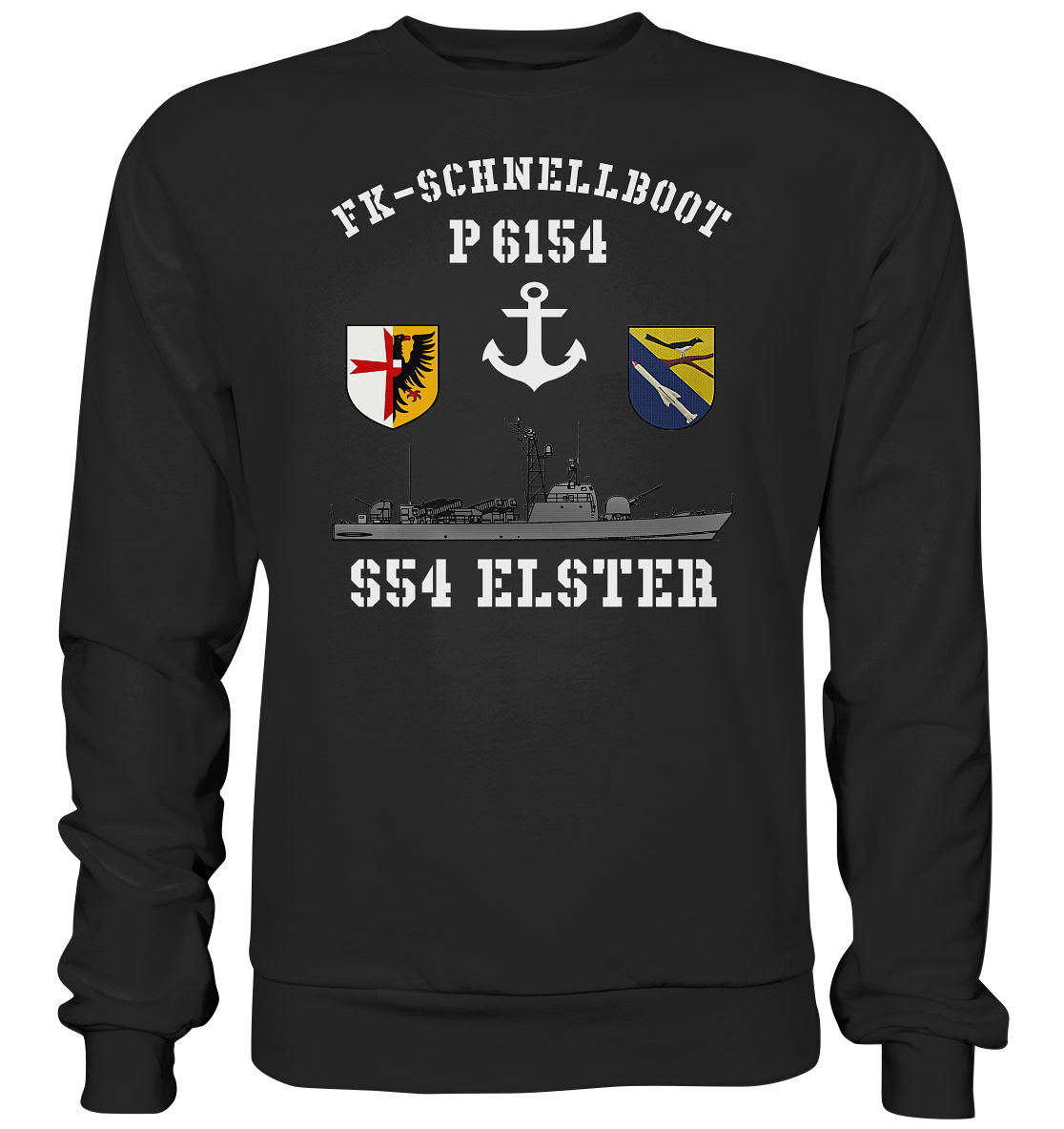 FK-Schnellboot P6154 ELSTER Anker - Premium Sweatshirt