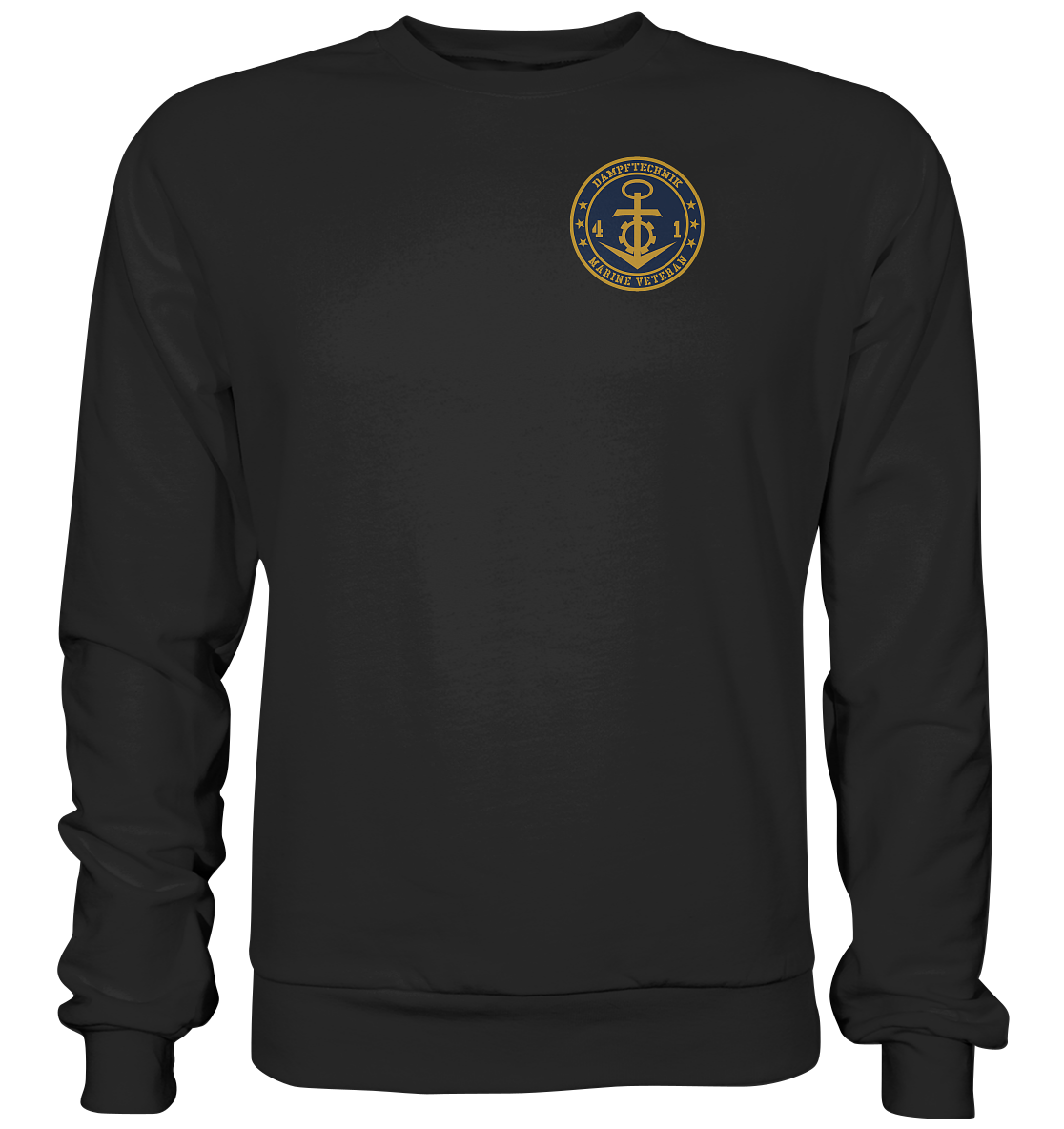 DAMPFTECHNIK 41er Marine Veteran Brustlogo - Premium Sweatshirt