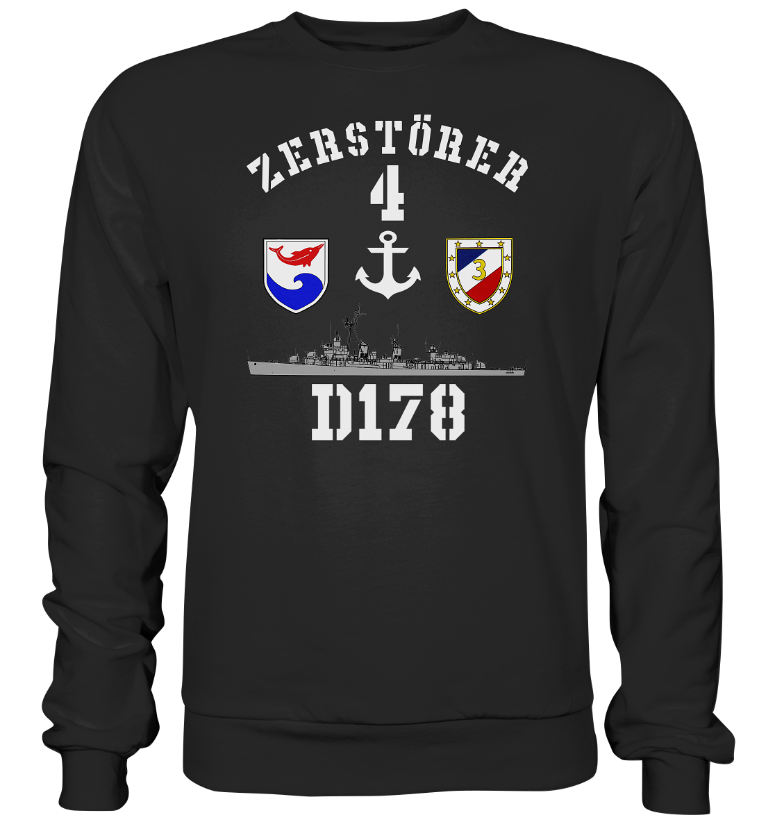 D178 ZERSTÖRER 4 Anker   - Premium Sweatshirt