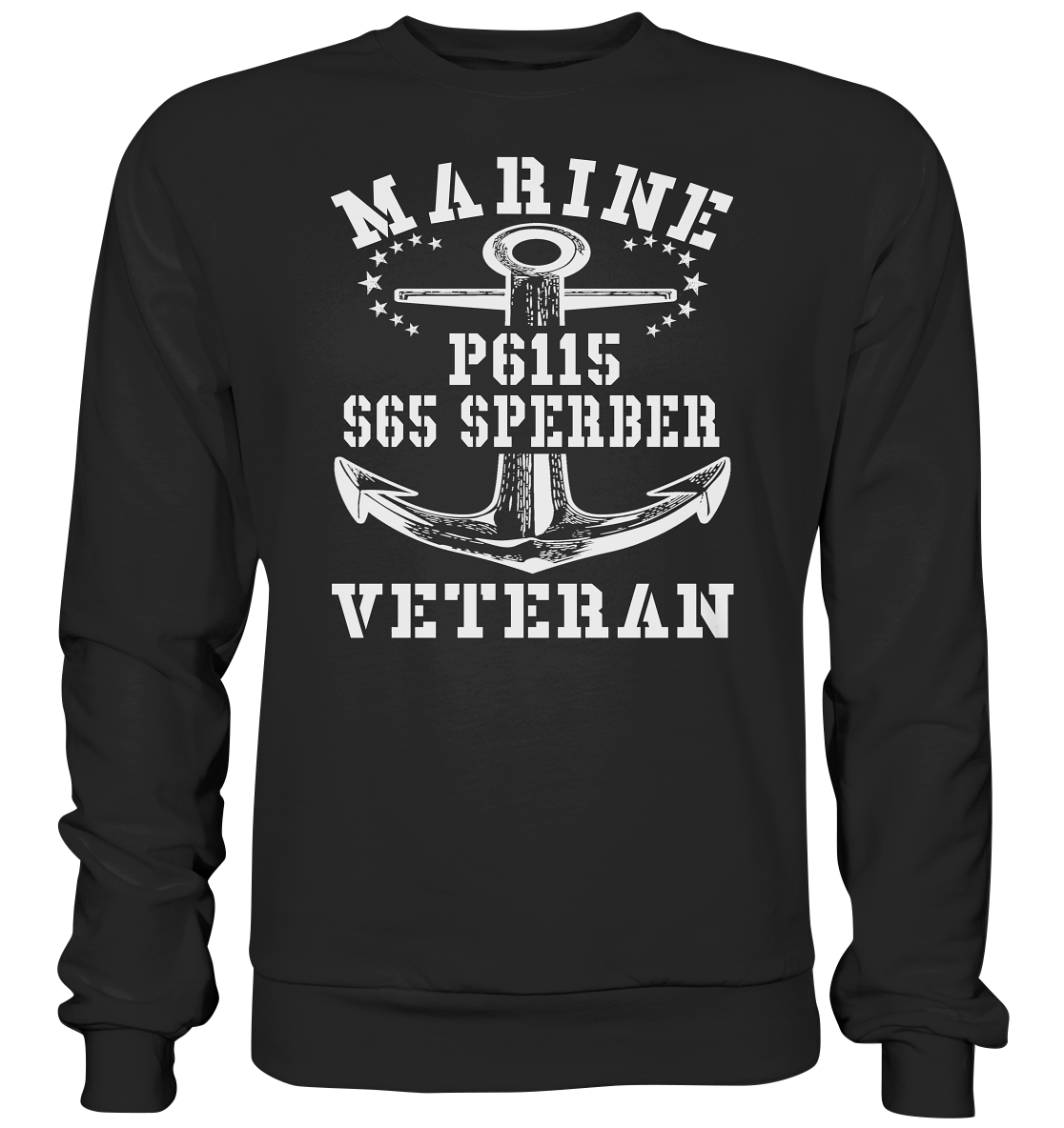 FK-Schnellboot P6115 SPERBER Marine Veteran - Premium Sweatshirt