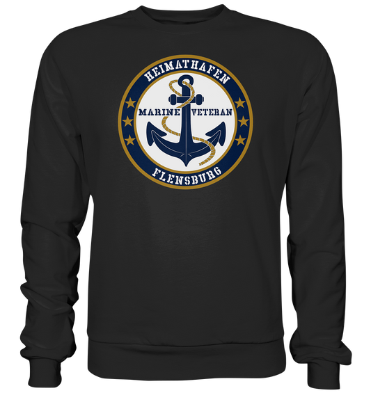 Marine Veteran Heimathafen FLENSBURG - Premium Sweatshirt
