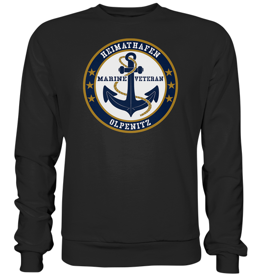 Marine Veteran Heimathafen OLPENITZ - Premium Sweatshirt