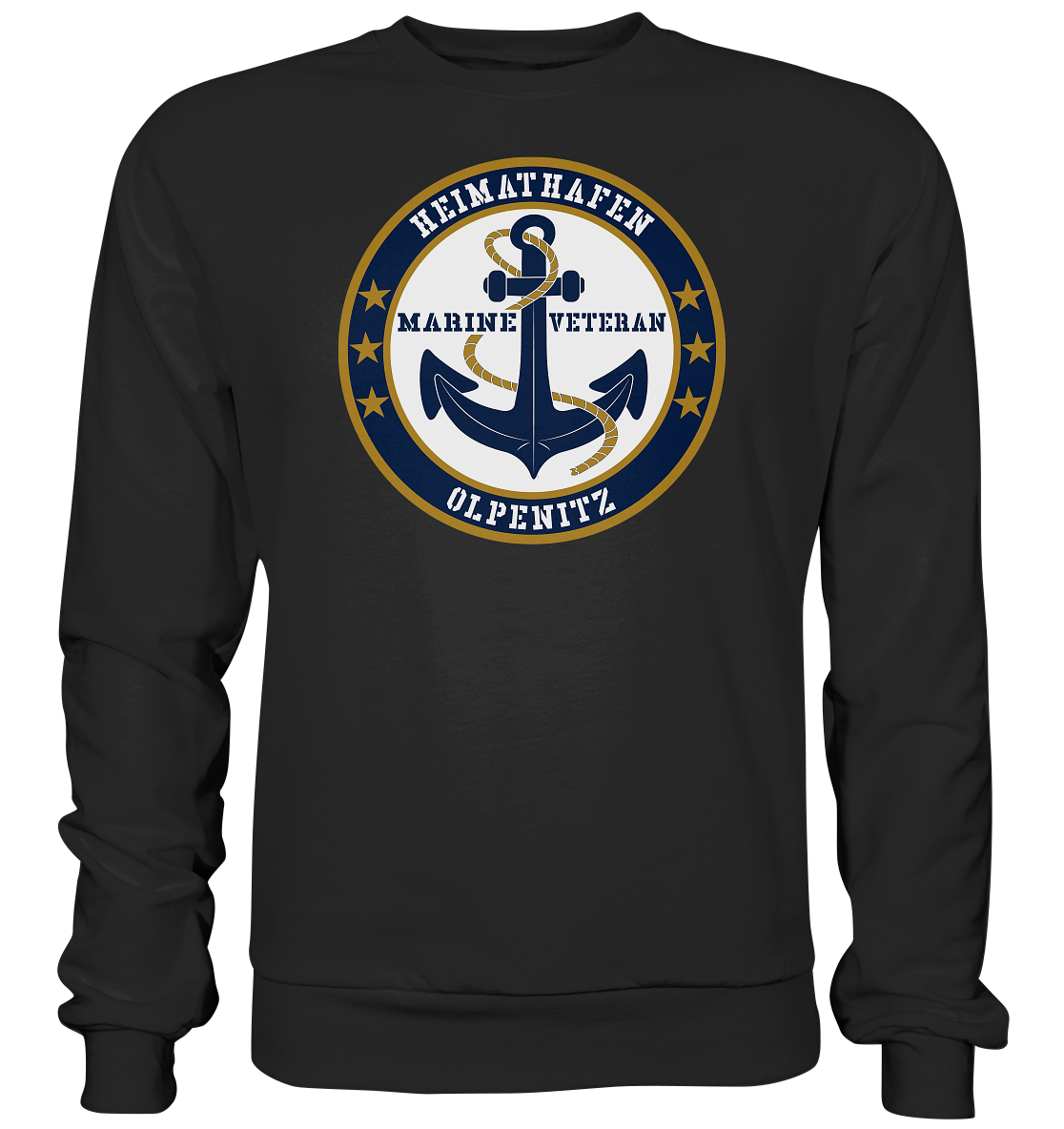 Marine Veteran Heimathafen OLPENITZ - Premium Sweatshirt