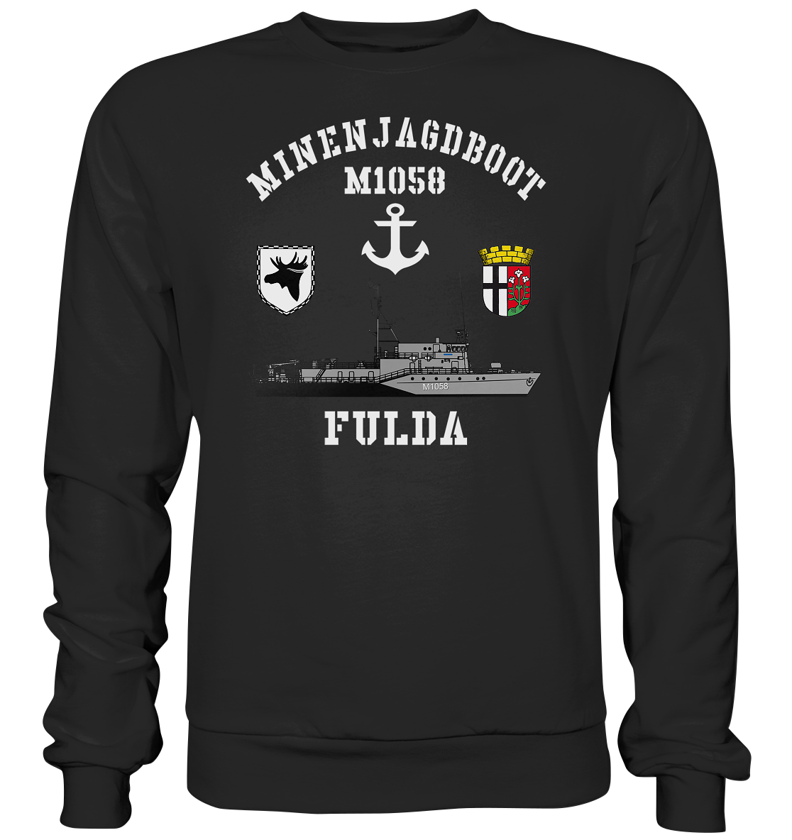 Mij.-Boot M1058 FULDA Anker 3.MSG - Premium Sweatshirt