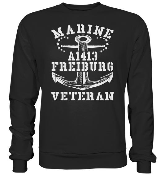 Troßschiff A1413 FREIBURG Marine Veteran - Premium Sweatshirt
