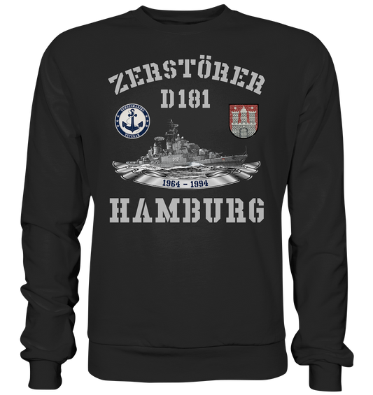 Zerstörer D181 HAMBURG Bundesmarine Veteran - Premium Sweatshirt