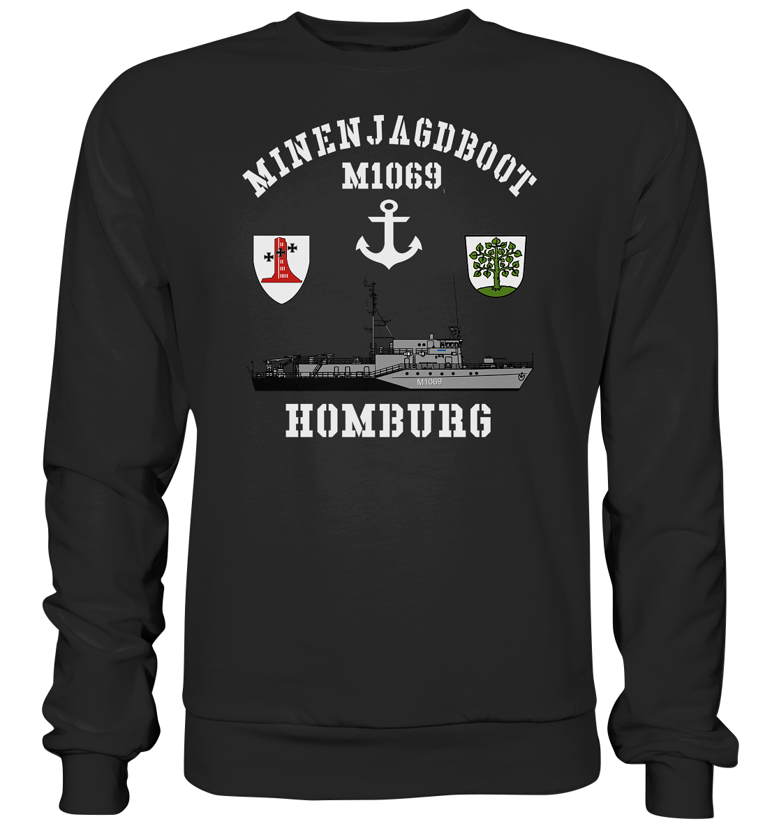 Mij.-Boot M1069 HOMBURG Anker 1.MSG - Premium Sweatshirt