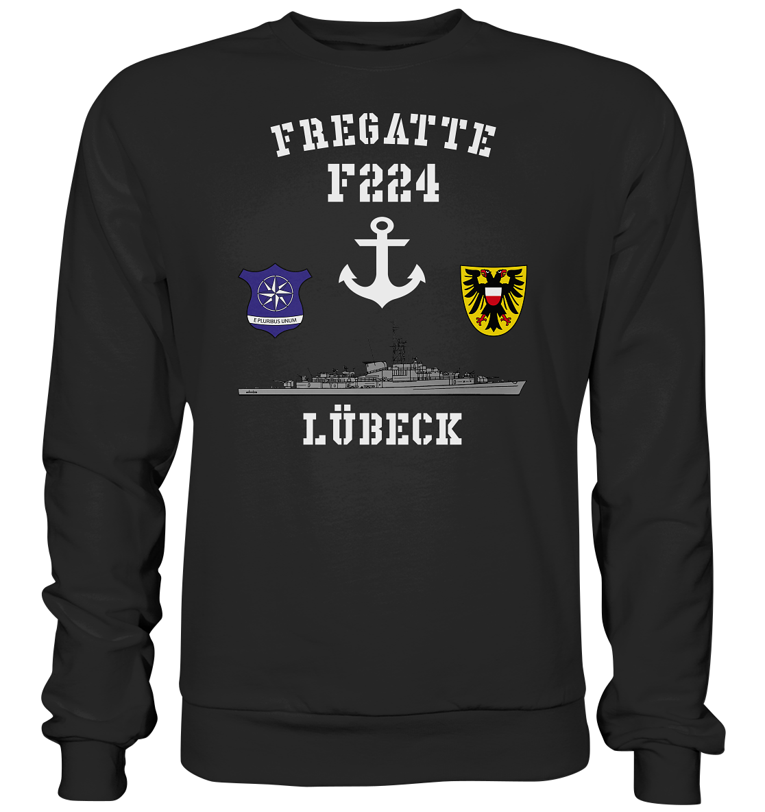 Fregatte F224 LÜBECK Anker   - Premium Sweatshirt