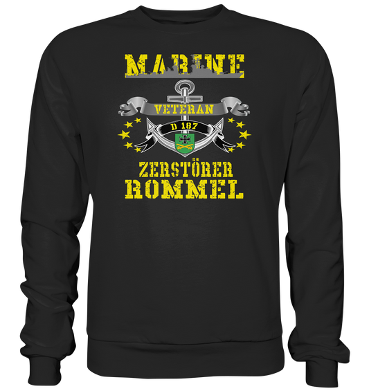 Zerstörer D187 ROMMEL Marine Veteran - Premium Sweatshirt