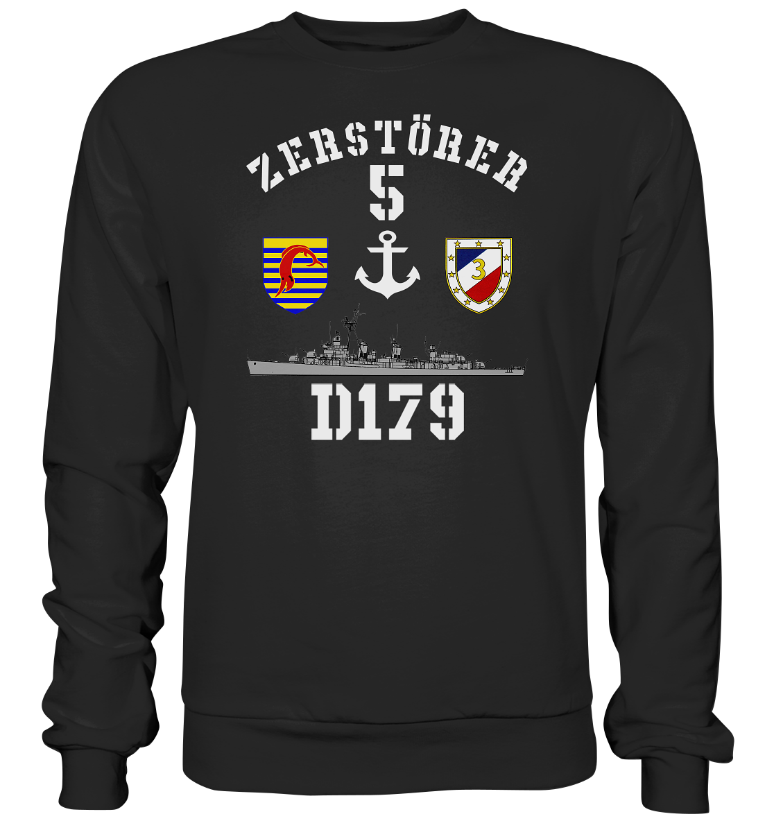 D179 ZERSTÖRER 5 Anker   - Premium Sweatshirt