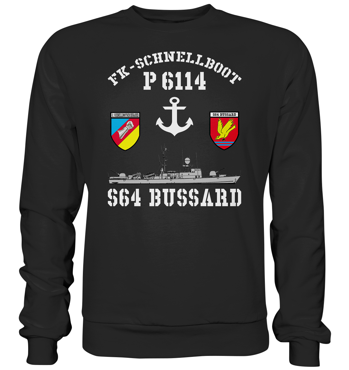 FK-Schnellboot P6114 BUSSARD 2.SG Anker - Premium Sweatshirt