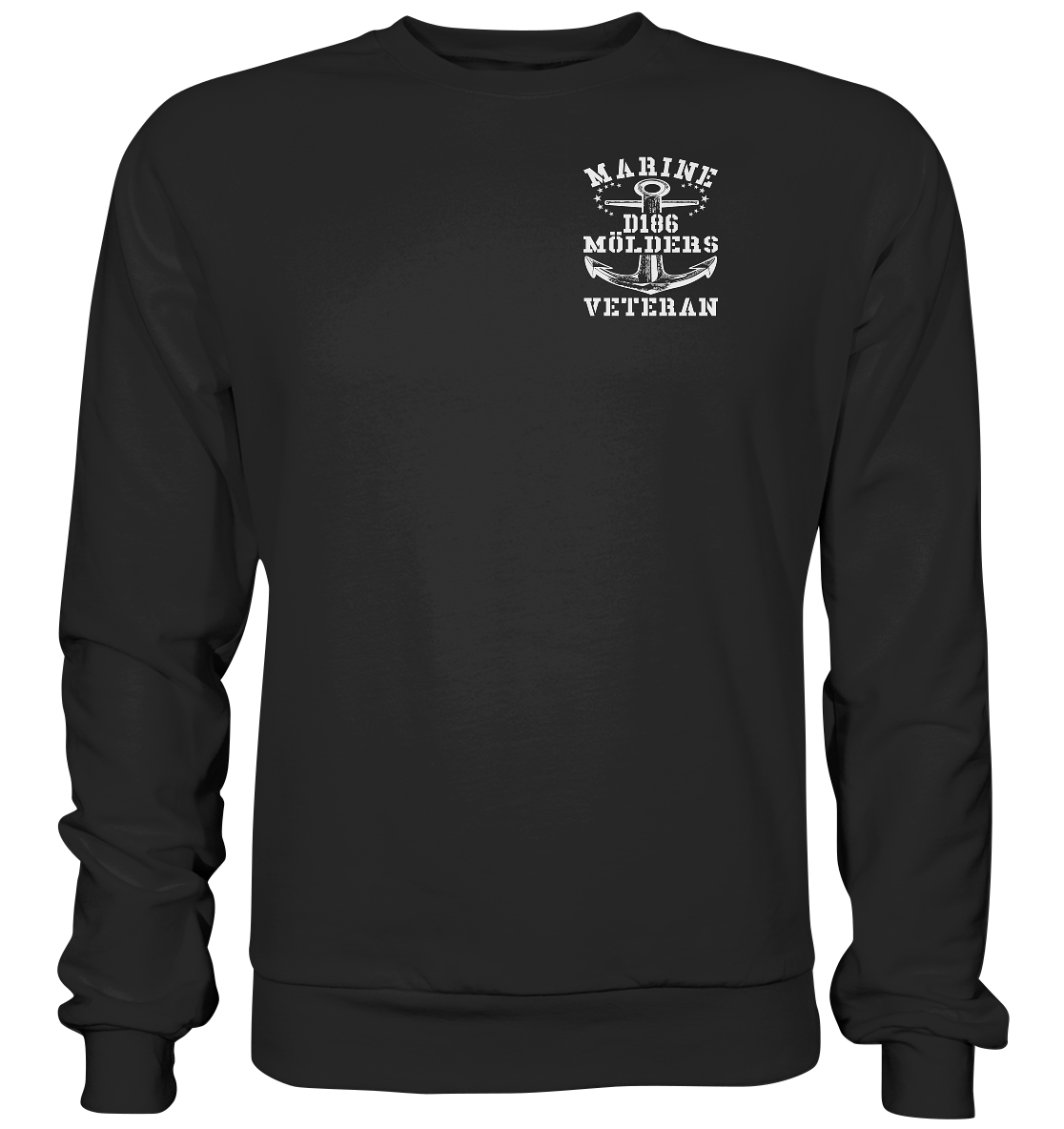 D186 MÖLDERS Marine Veteran Brustlogo - Premium Sweatshirt
