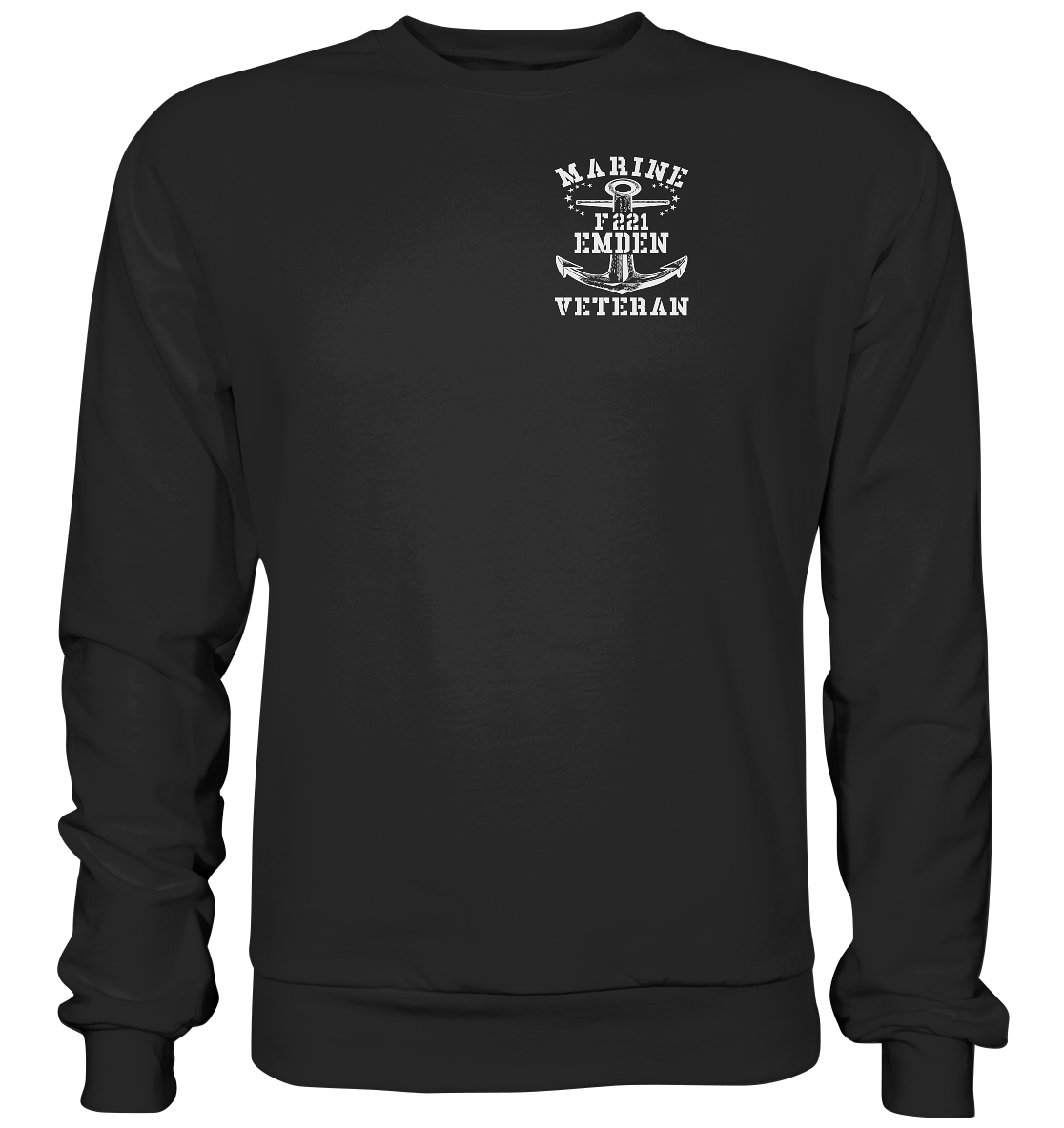 Fregatte F221 EMDEN Marine Veteran Brustlogo - Premium Sweatshirt