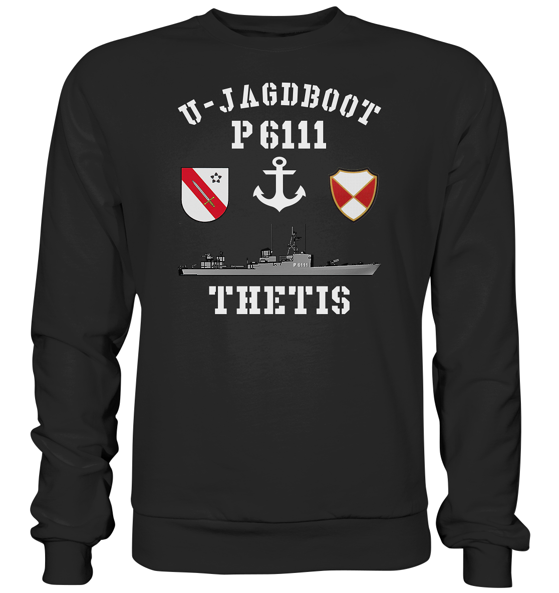U-Jagdboot P6111 THETIS Anker - Premium Sweatshirt