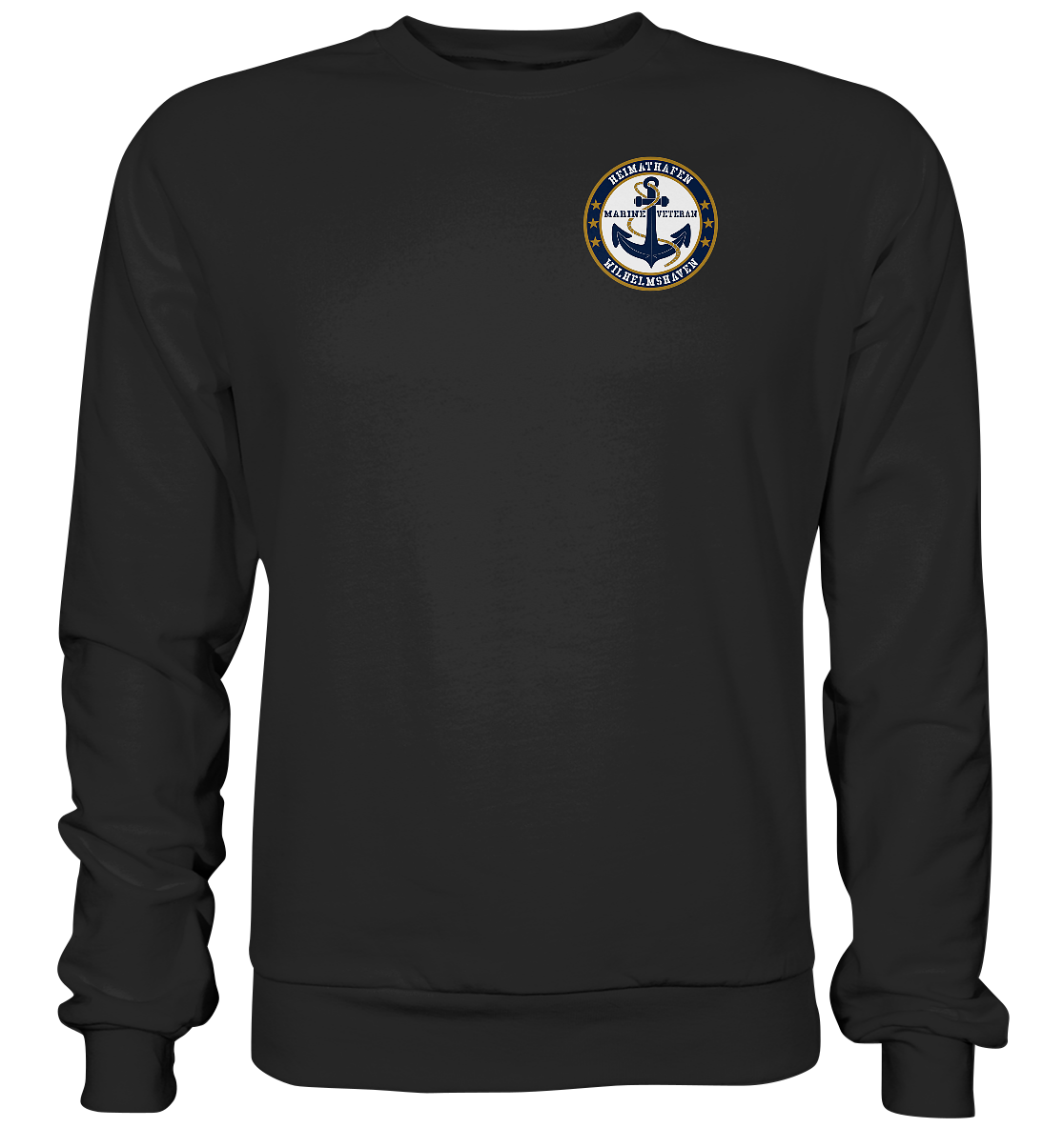 Marine Veteran Heimathafen WILHELMSHAVEN Brustlogo - Premium Sweatshirt