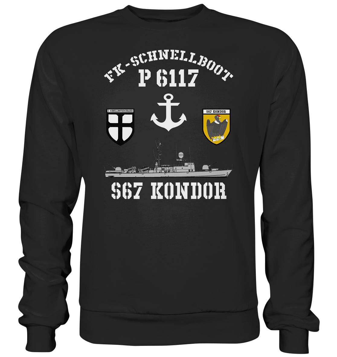 FK-Schnellboot P6117 KONDOR 7.SG Anker - Premium Sweatshirt