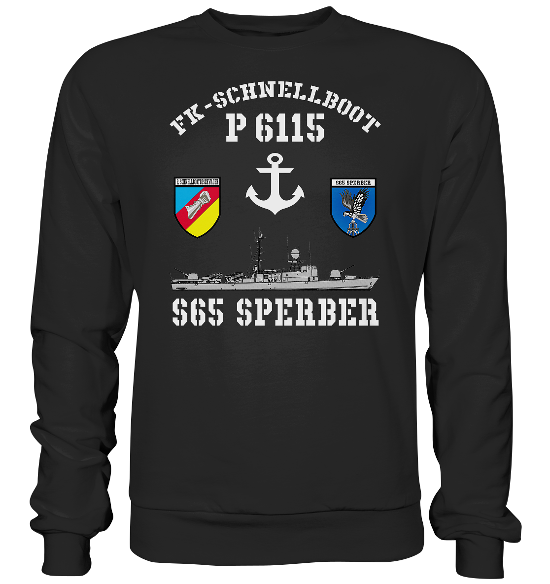 FK-Schnellboot P6115 SPERBER 2.SG Anker - Premium Sweatshirt
