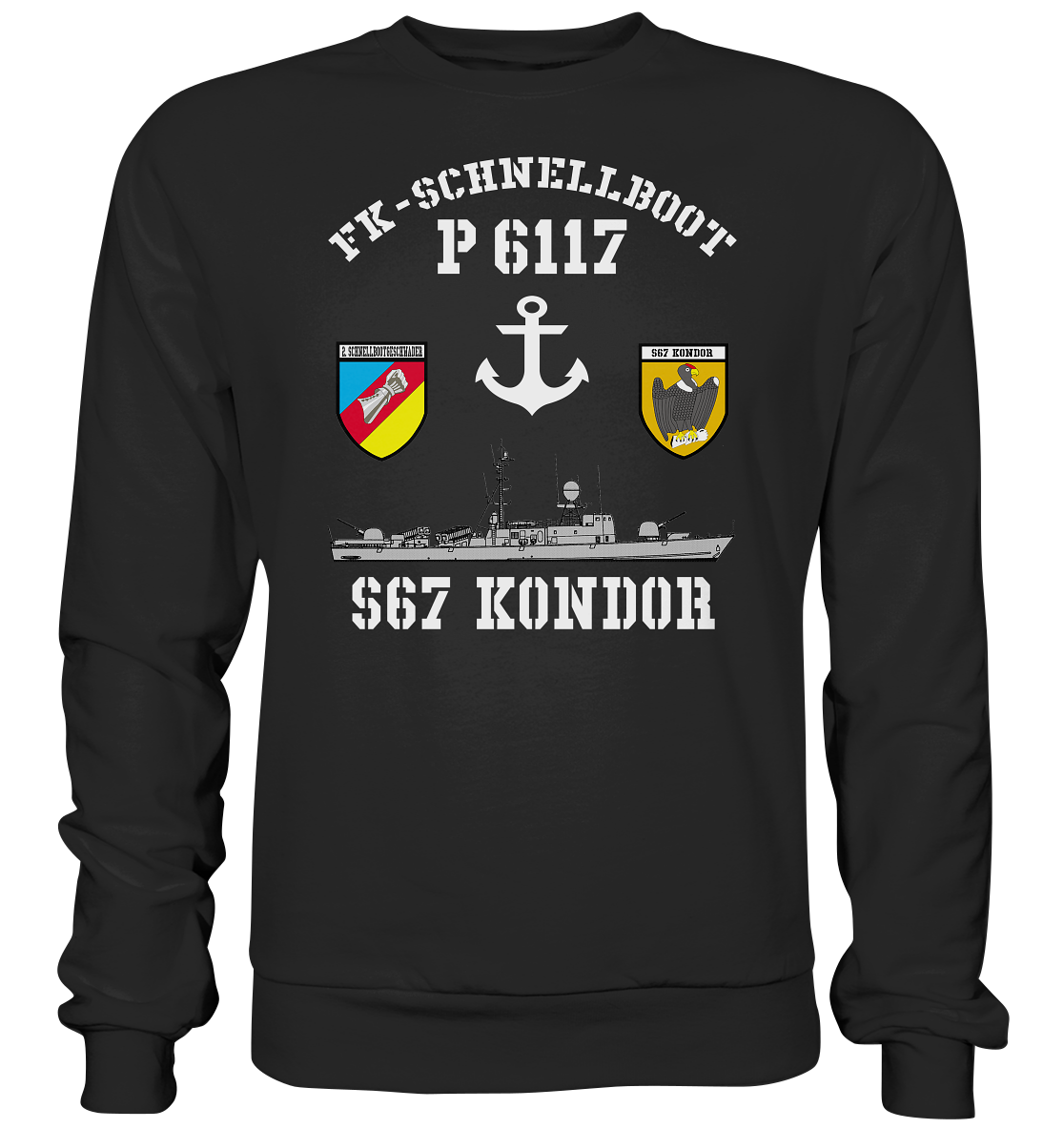 FK-Schnellboot P6117 KONDOR 2.SG Anker - Premium Sweatshirt