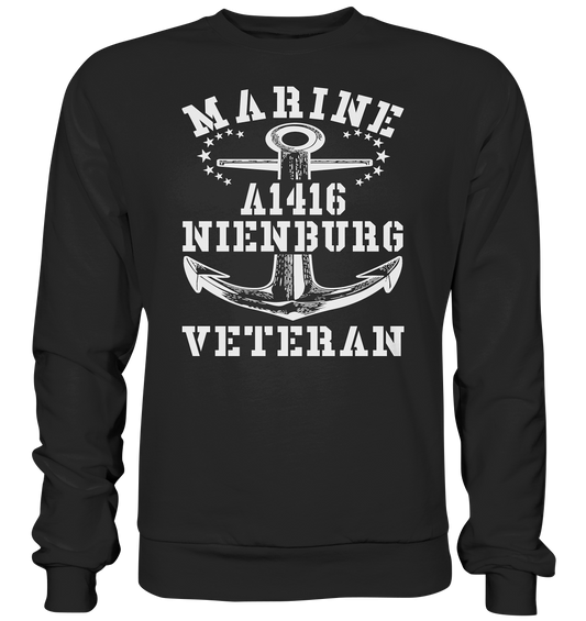 Troßschiff A1416 NIENBURG Marine Veteran  - Premium Sweatshirt