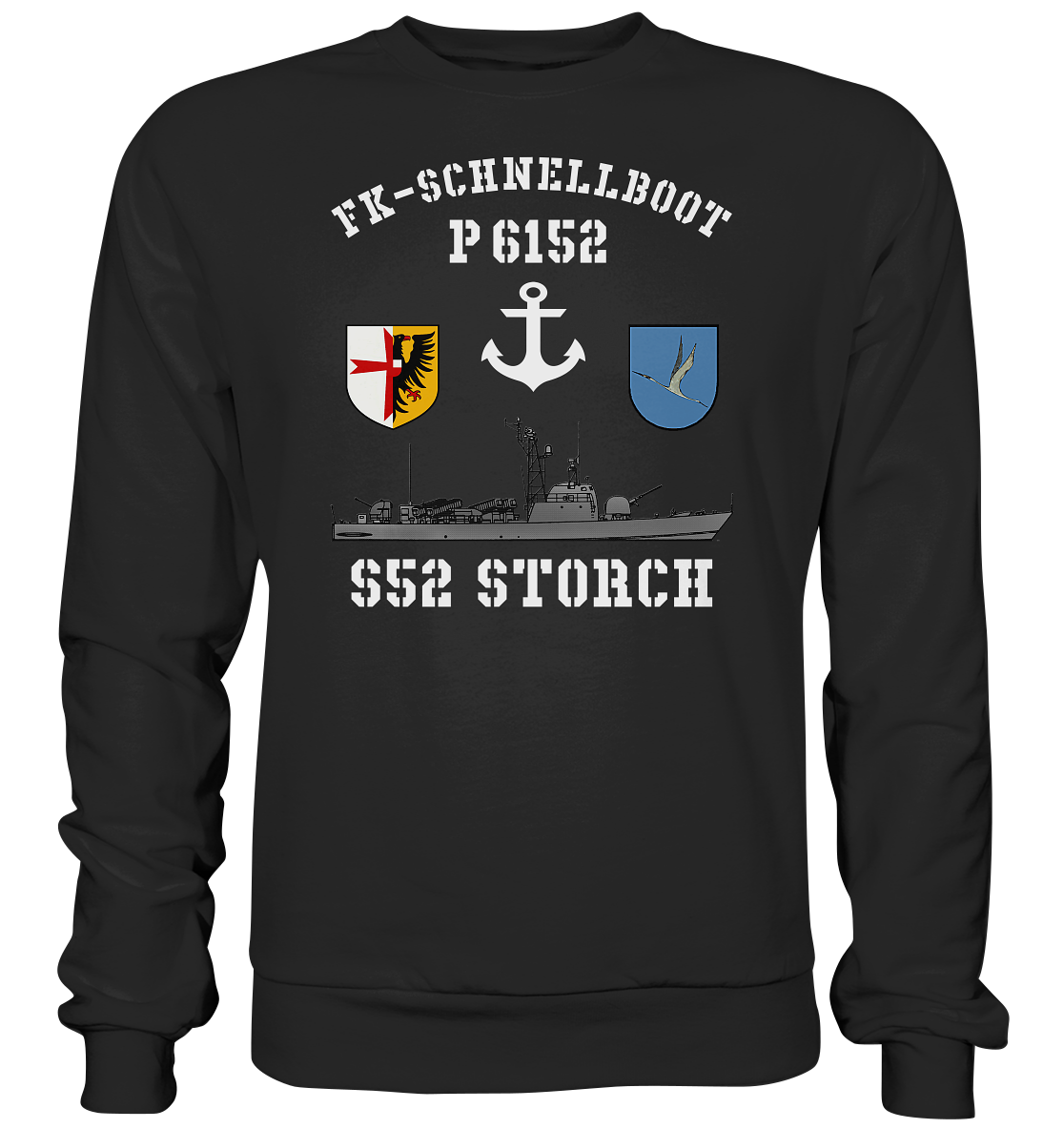 FK-Schnellboot P6152 STORCH Anker - Premium Sweatshirt