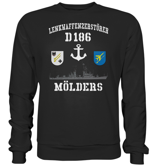 Lenkwaffenzerstörer D186 MÖLDERS Anker - Premium Sweatshirt
