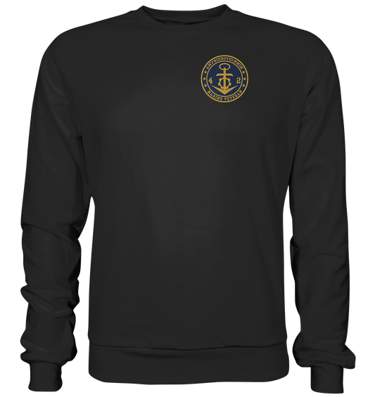 ANTRIEBSTECHNIK 42er Marine Veteran Brustlogo - Premium Sweatshirt
