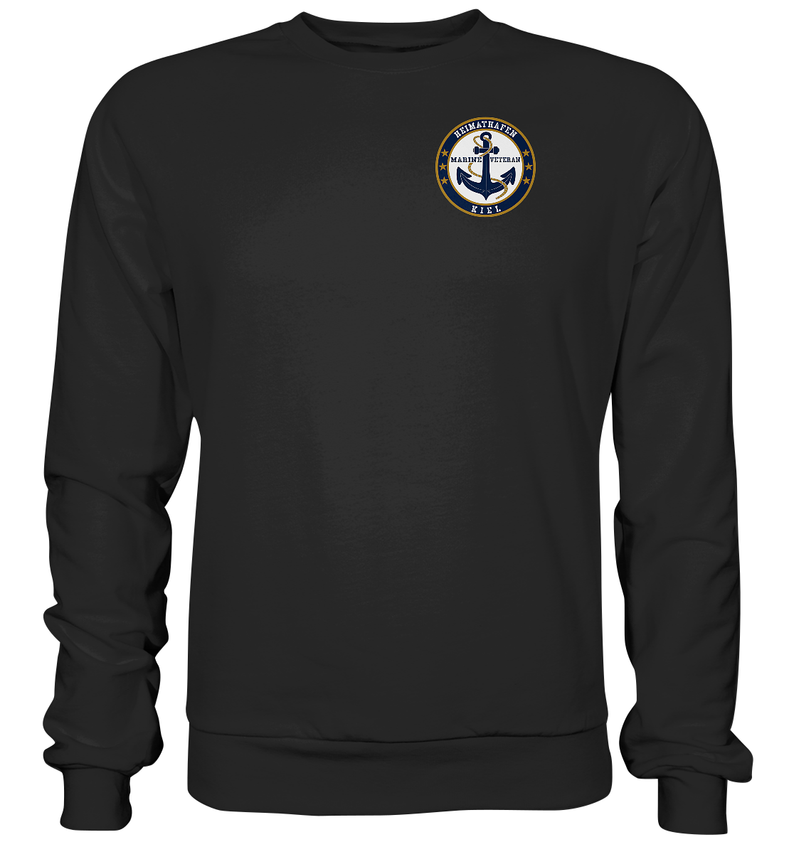 Marine Veteran Heimathafen KIEL Brustlogo - Premium Sweatshirt