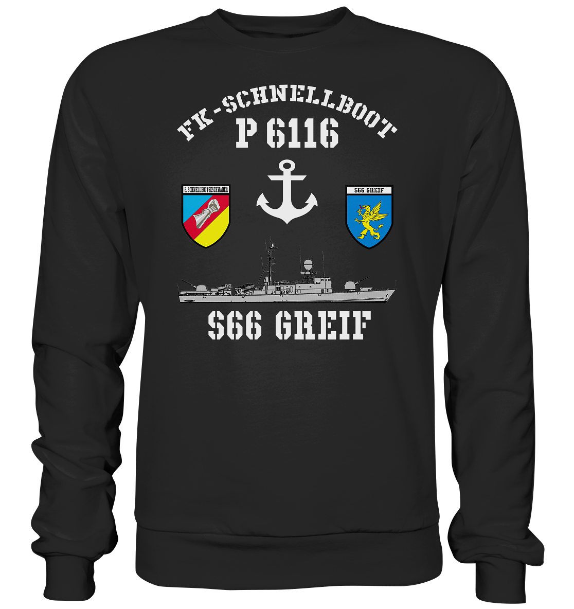 FK-Schnellboot P6116 GREIF 2.SG Anker  - Premium Sweatshirt
