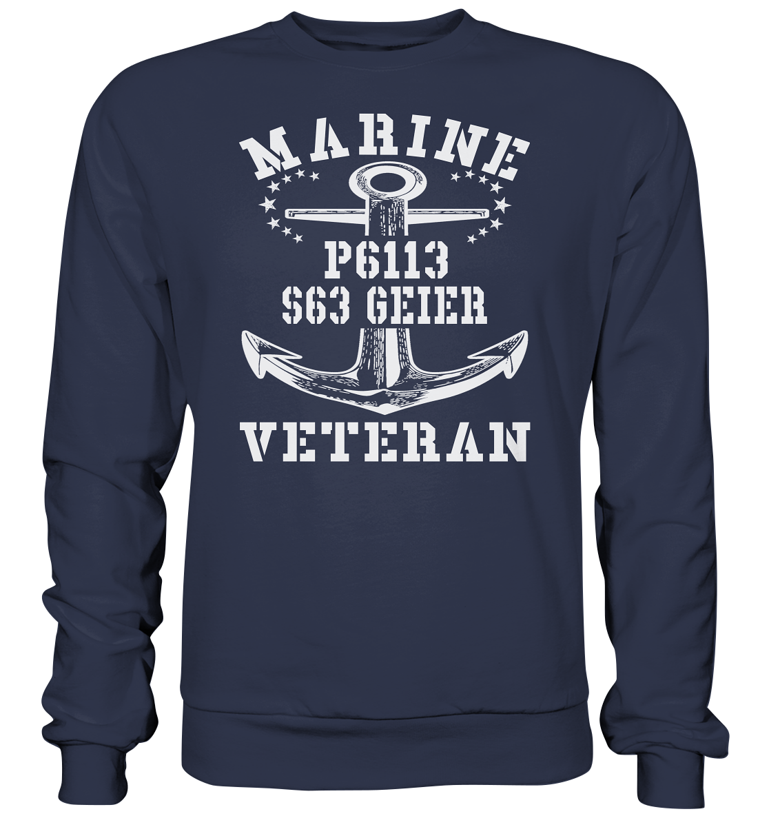 FK-Schnellboot P6113 GEIER Marine Veteran - Premium Sweatshirt