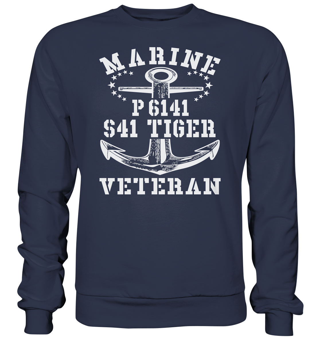 P6141 S41 TIGER Marine Veteran - Premium Sweatshirt