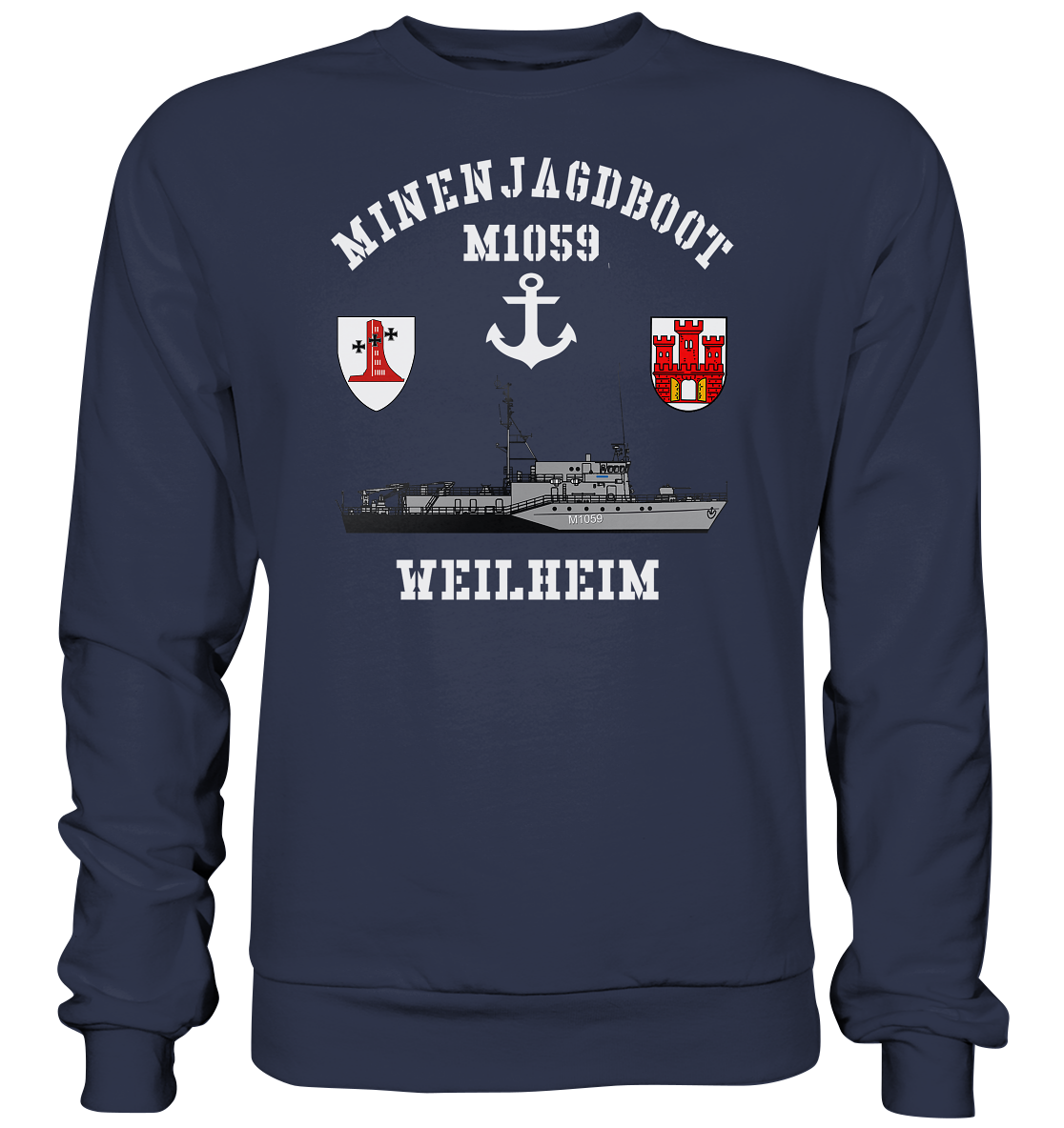 Mij.-Boot M1059 WEILHEIM Anker 1.MSG - Premium Sweatshirt
