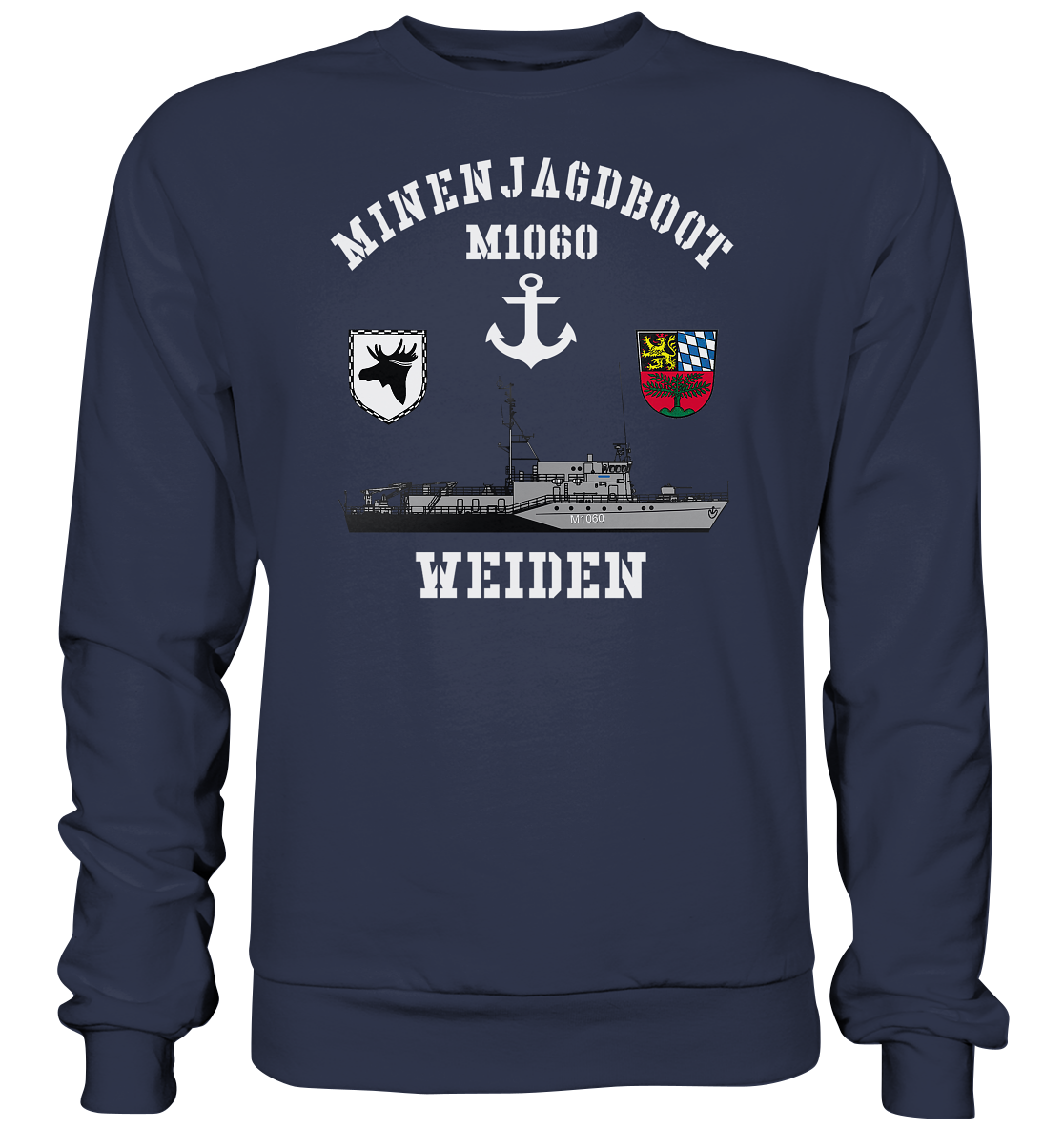 Mij.-Boot M1060 WEIDEN Anker 3.MSG - Premium Sweatshirt