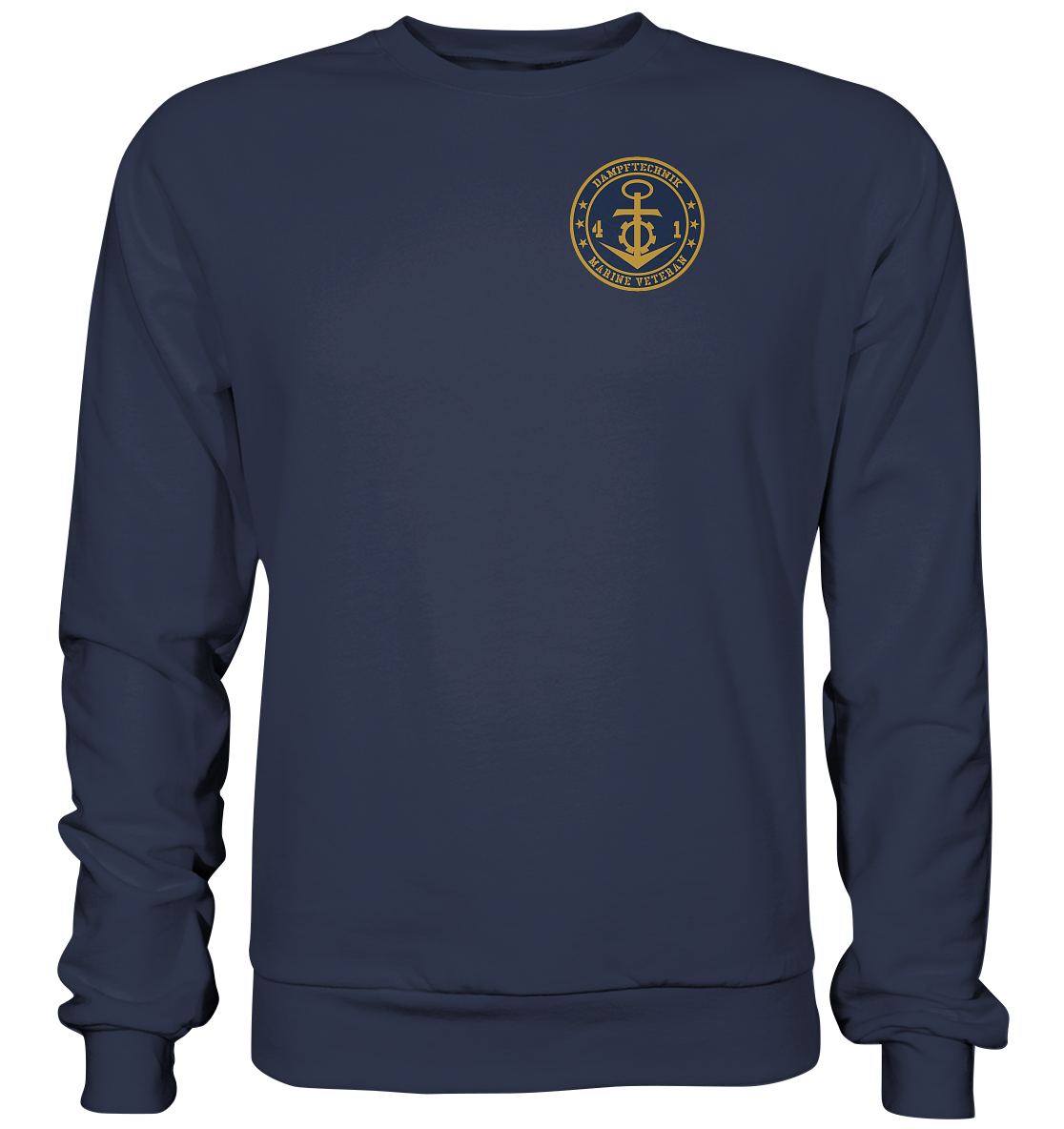 DAMPFTECHNIK 41er Marine Veteran Brustlogo - Premium Sweatshirt