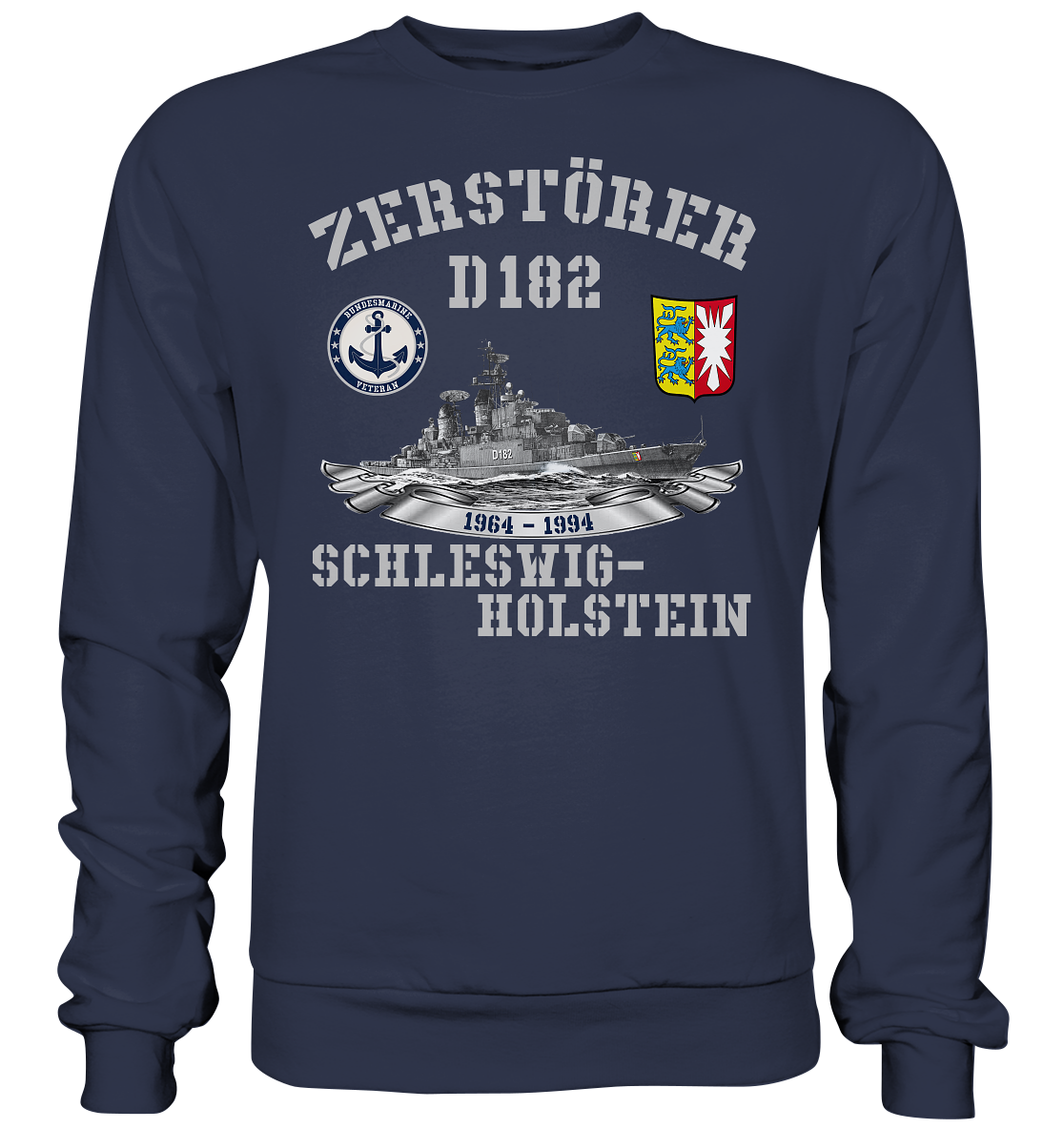 Zerstörer D182 SCHLESWIG-HOLSTEIN Bundesmarine Veteran - Premium Sweatshirt