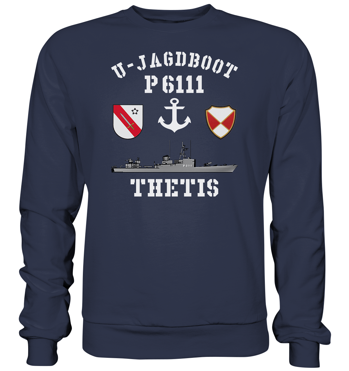U-Jagdboot P6111 THETIS Anker - Premium Sweatshirt