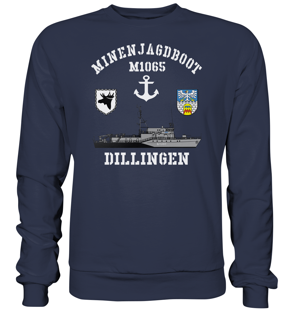 Mij.-Boot M1065 DILLINGEN Anker 3.MSG - Premium Sweatshirt