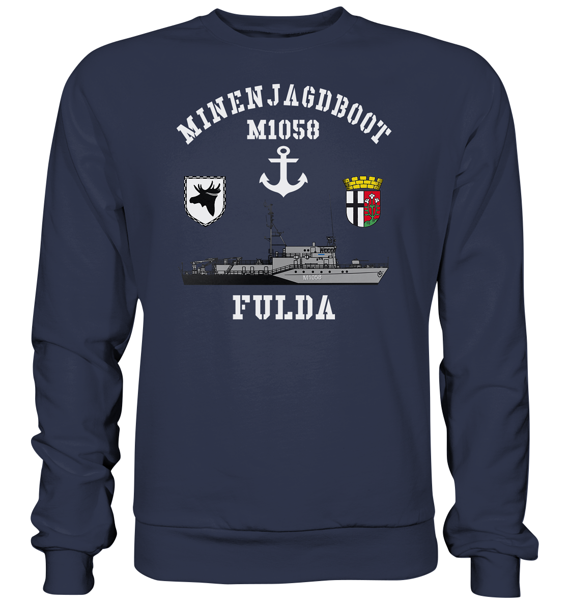 Mij.-Boot M1058 FULDA Anker 3.MSG - Premium Sweatshirt