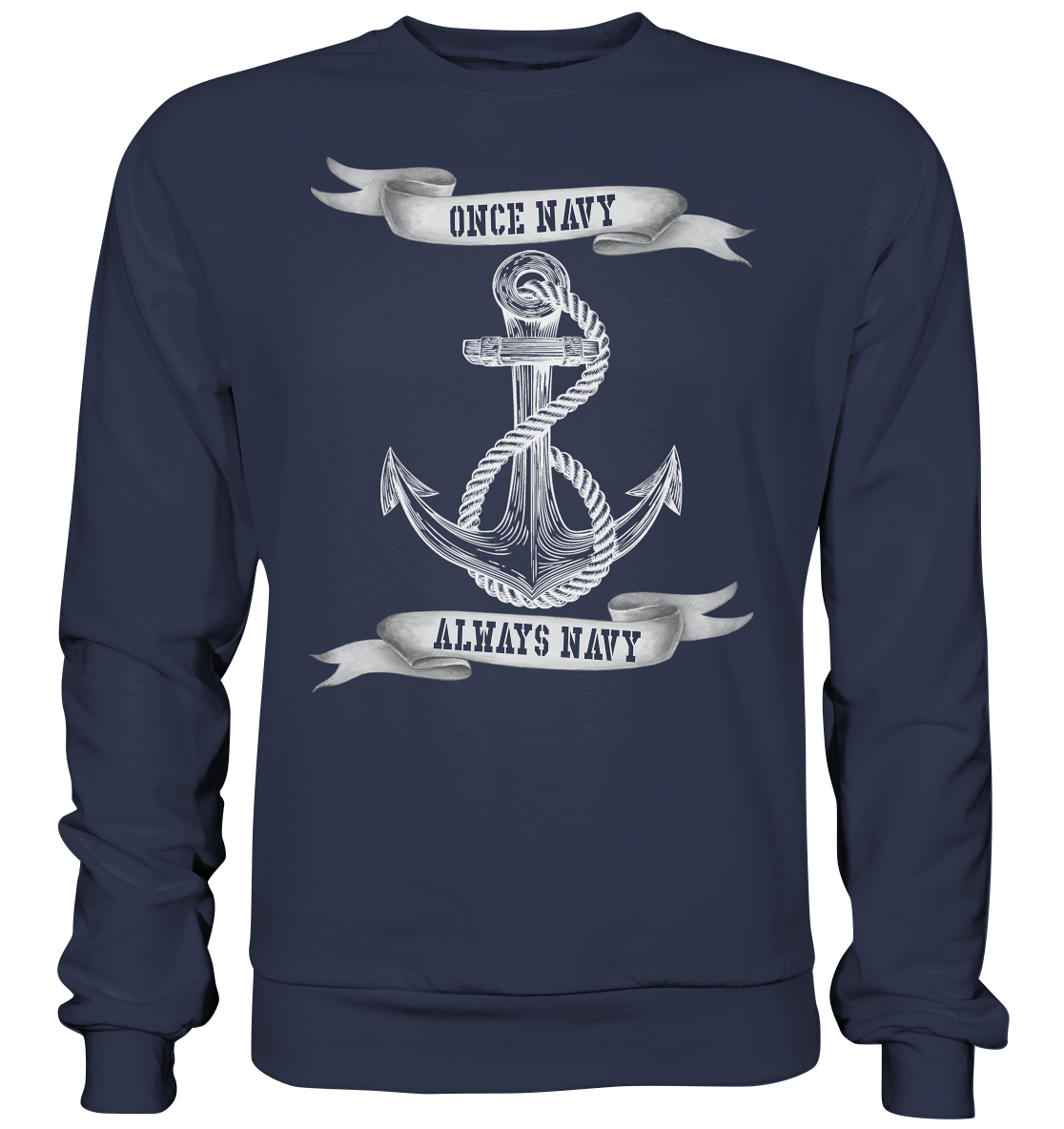 ANKER once Navy - always Navy - Premium Sweatshirt