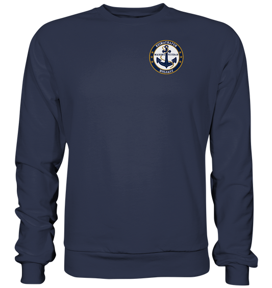 Marine Veteran Heimathafen WOLGAST Brustlogo - Premium Sweatshirt