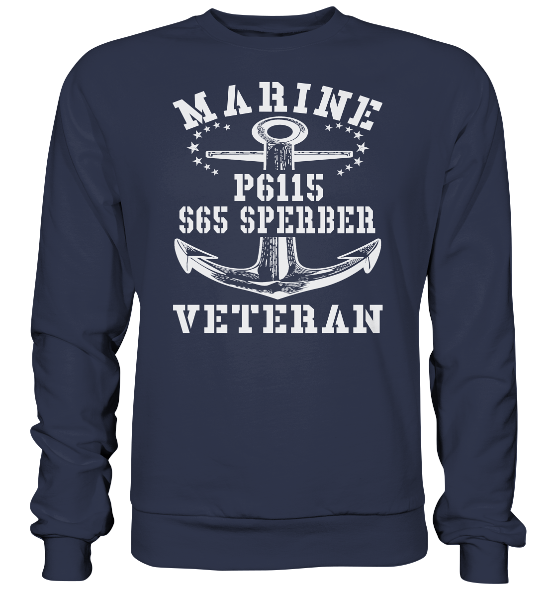FK-Schnellboot P6115 SPERBER Marine Veteran - Premium Sweatshirt