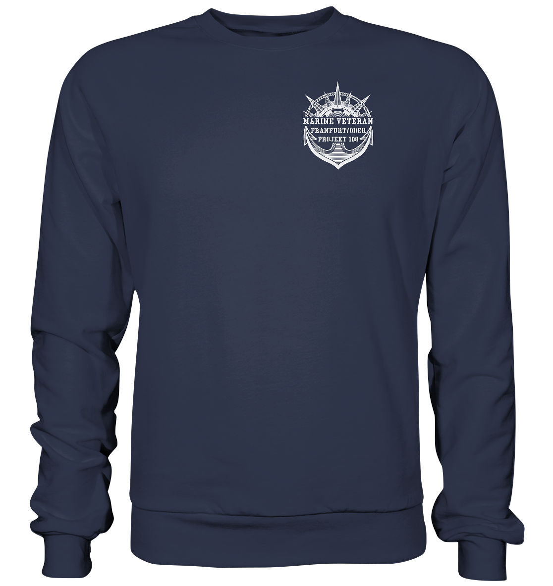 Projekt 108 FRANKFURT/ODER Marine Veteran Brustlogo - Premium Sweatshirt