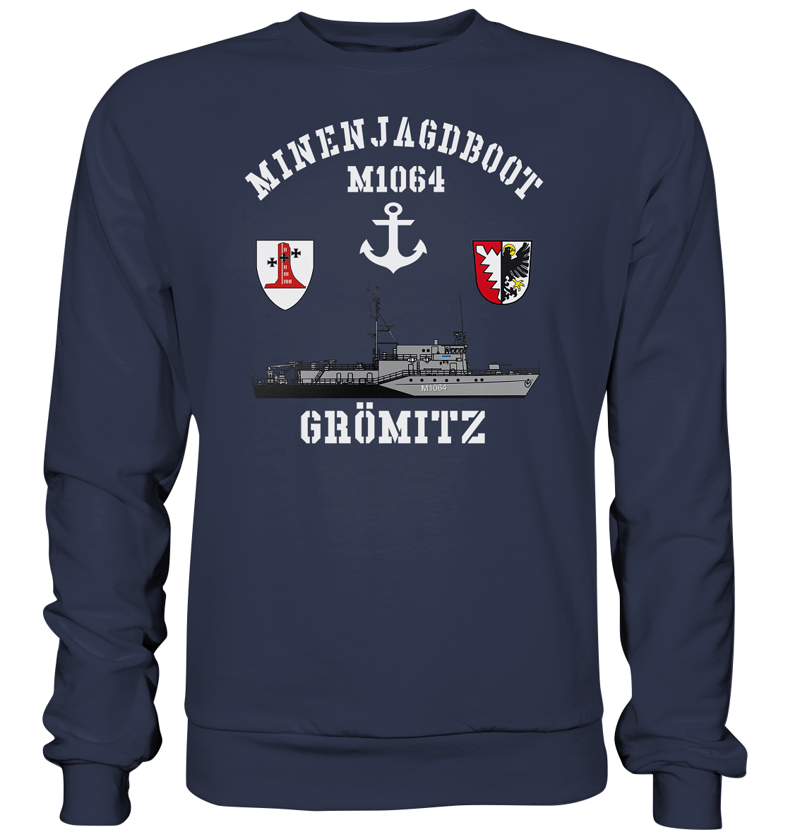Mij.-Boot M1064 GRÖMITZ Anker 1.MSG - Premium Sweatshirt