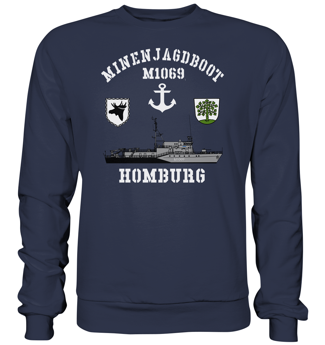 Mij.-Boot M1069 HOMBURG Anker 3.MSG - Premium Sweatshirt