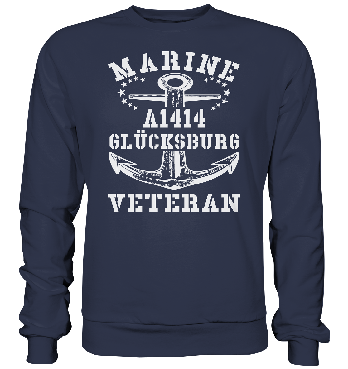 Troßschiff A1414 GLÜCKSBURG Marine Veteran - Premium Sweatshirt
