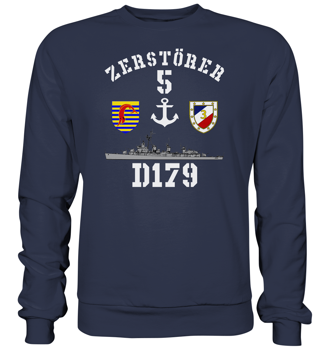 D179 ZERSTÖRER 5 Anker   - Premium Sweatshirt