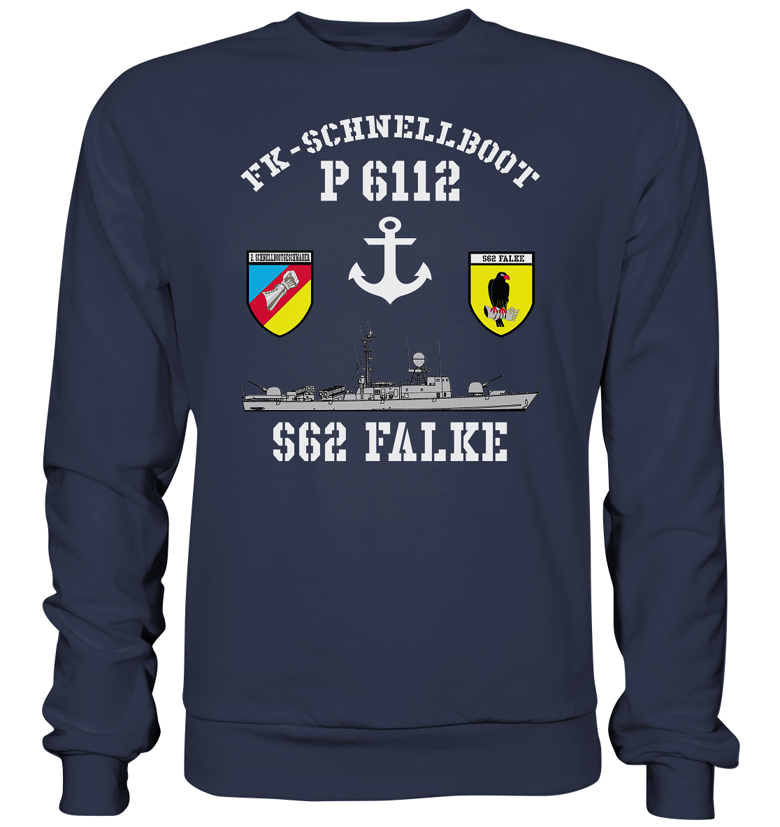 FK-Schnellboot P6112 FALKE 2.SG Anker  - Premium Sweatshirt