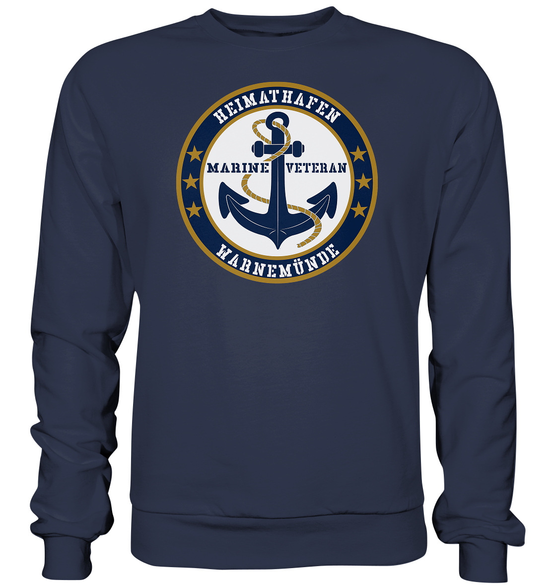 Marine Veteran Heimathafen WARNEMÜNDE - Premium Sweatshirt